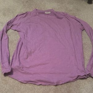We The Free Lavender Long Sleeve Tee